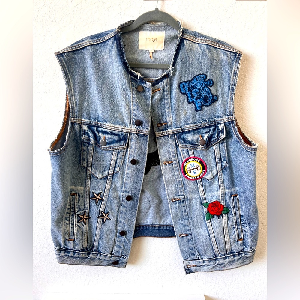Jeans vest Maje oversized